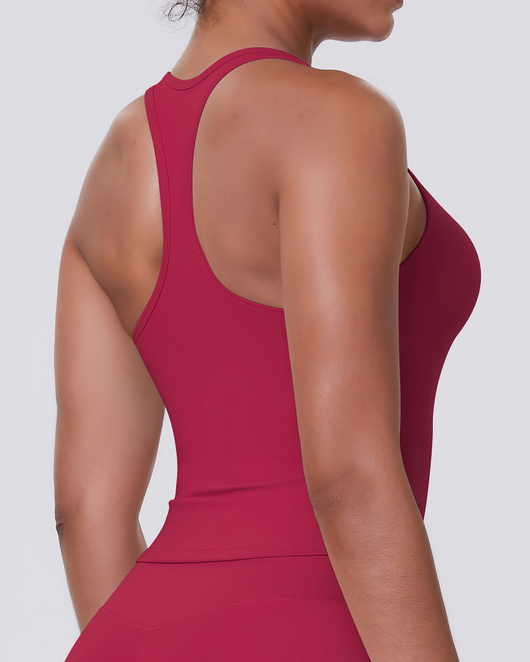 Alina Crop Top - Cerise