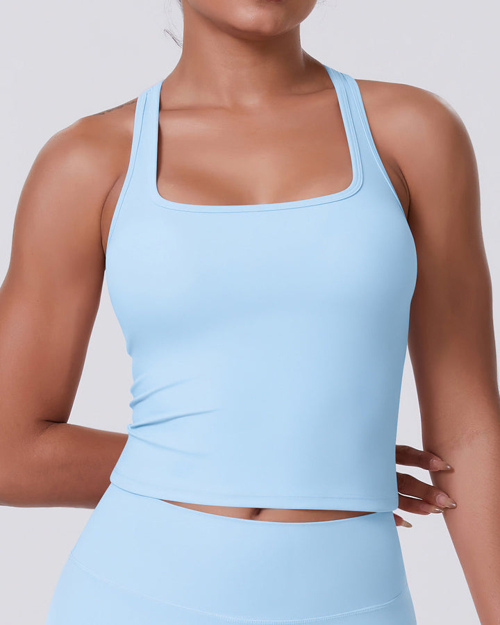 Alina Crop Top - Sky Blue