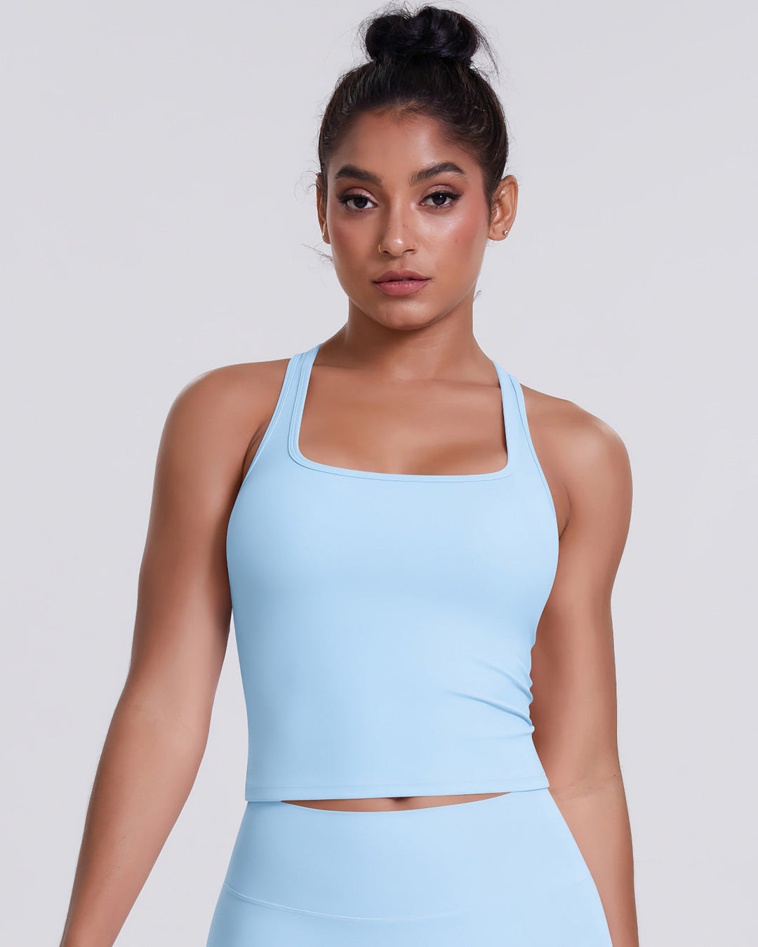 Alina Crop Top - Sky Blue