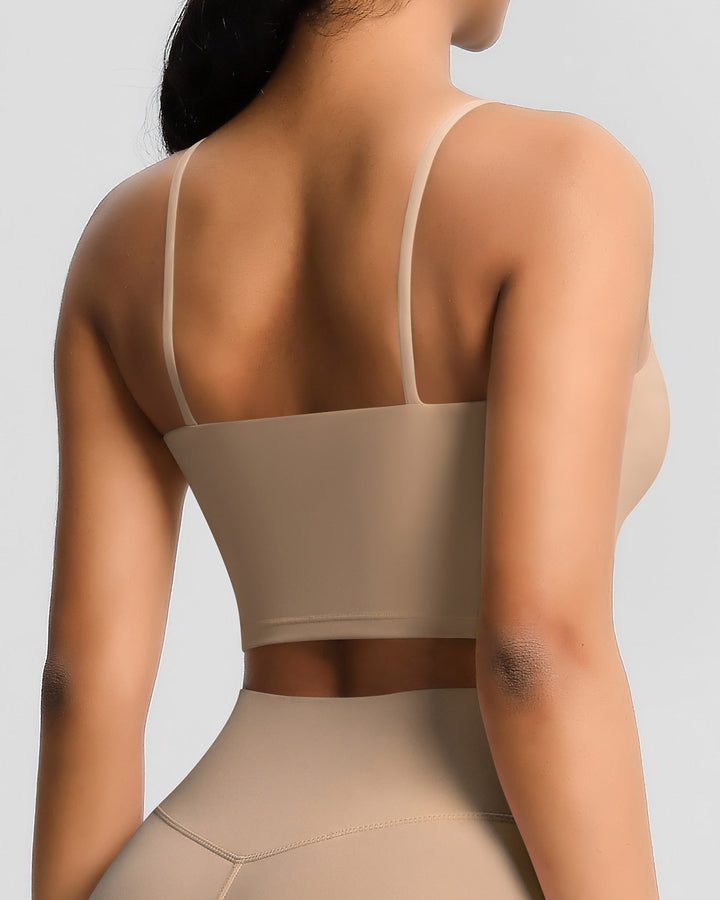 Ava Crop Top - Apricot