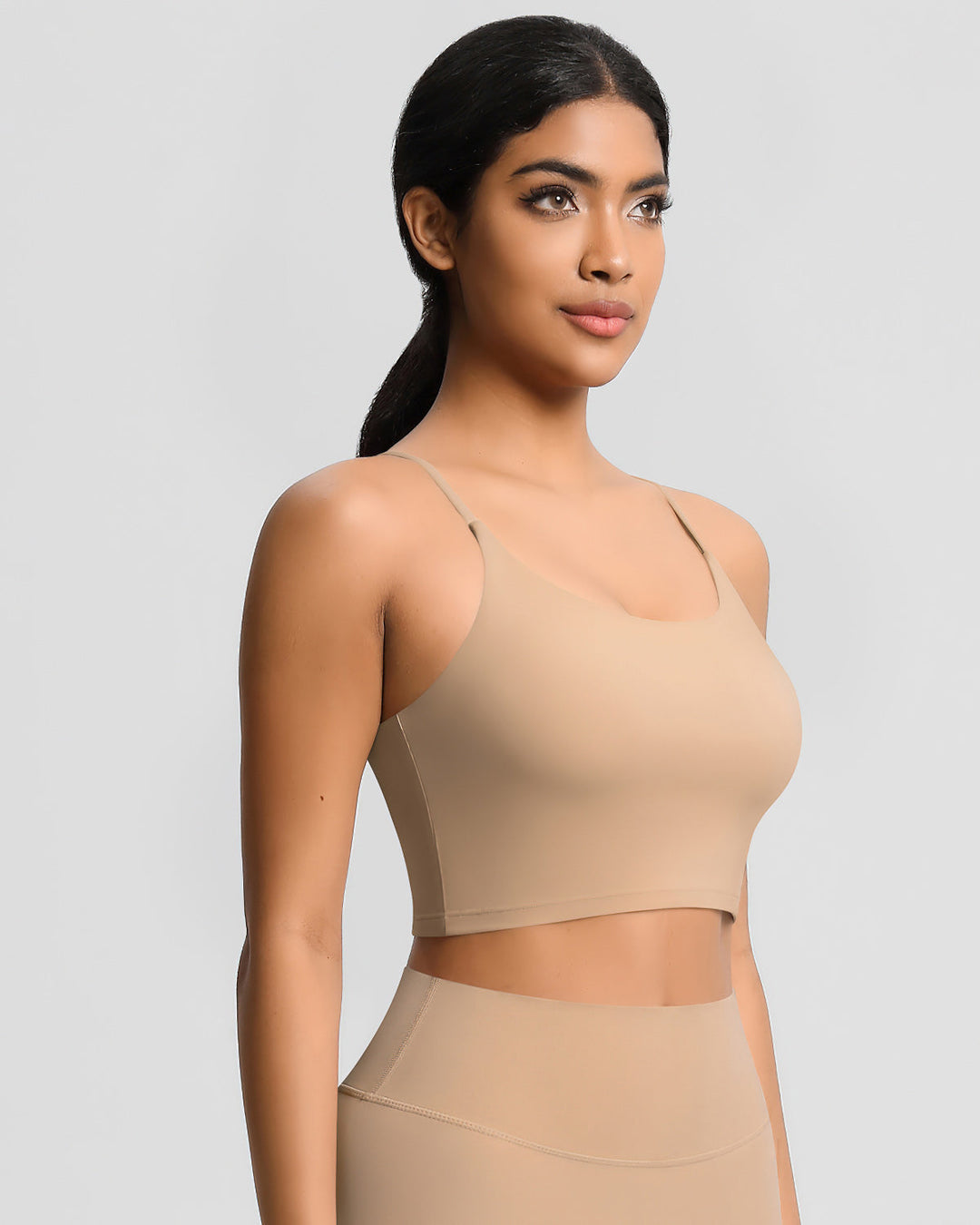 Ava Crop Top - Apricot