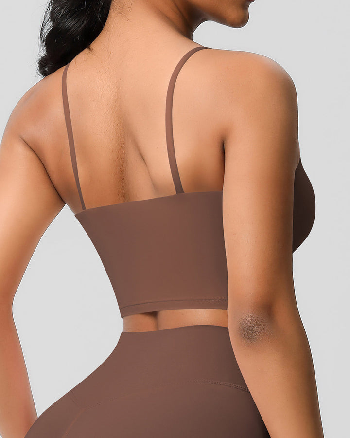 Ava Crop Top - Brown