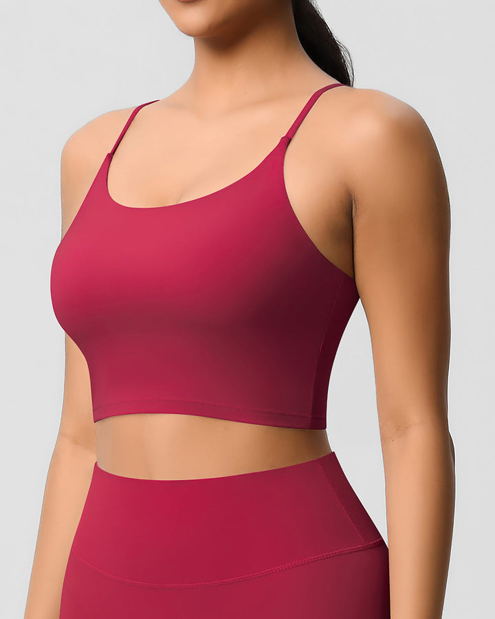 Ava Crop Top - Cerise