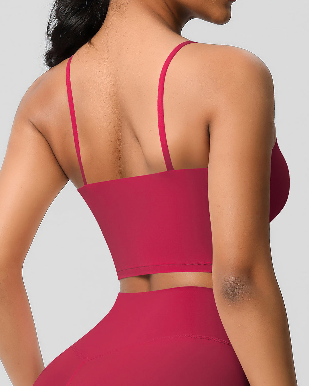 Ava Crop Top - Cerise
