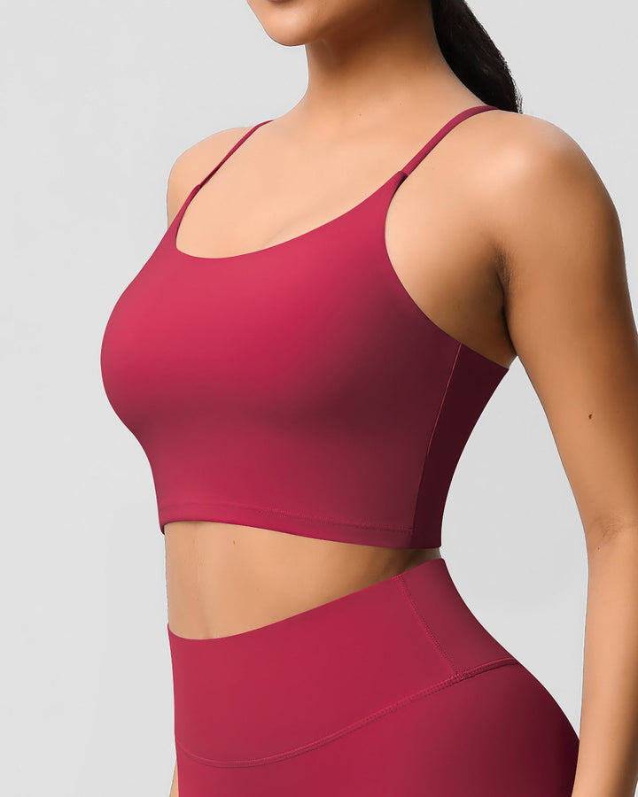 Ava Crop Top - Cerise