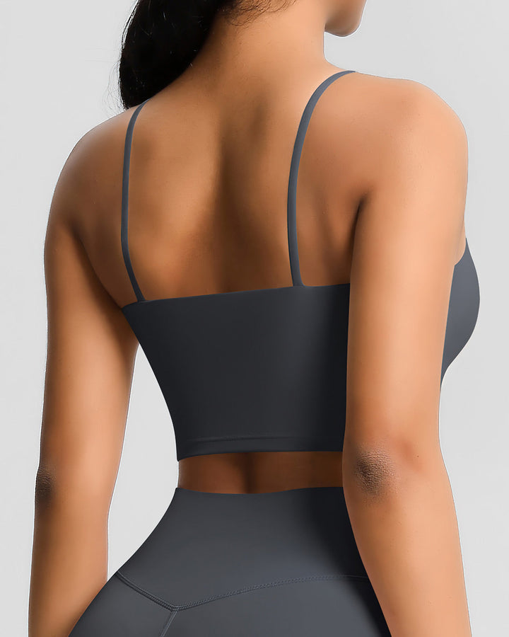 Ava Crop Top - Dark Grey