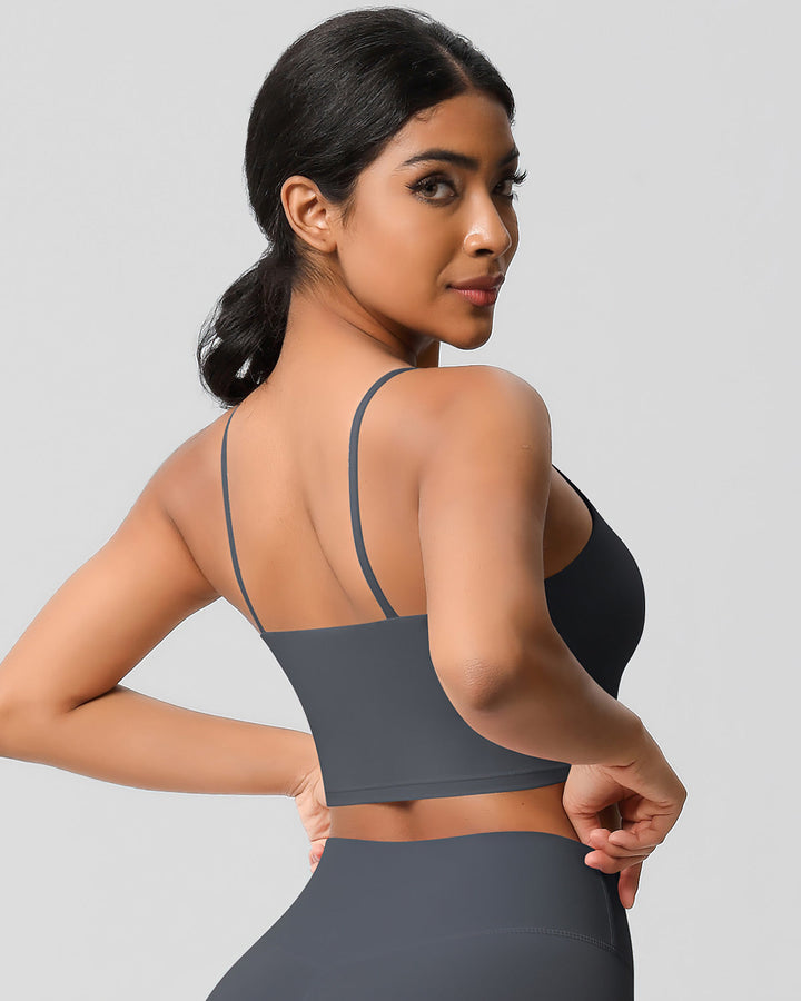 Ava Crop Top - Dark Grey