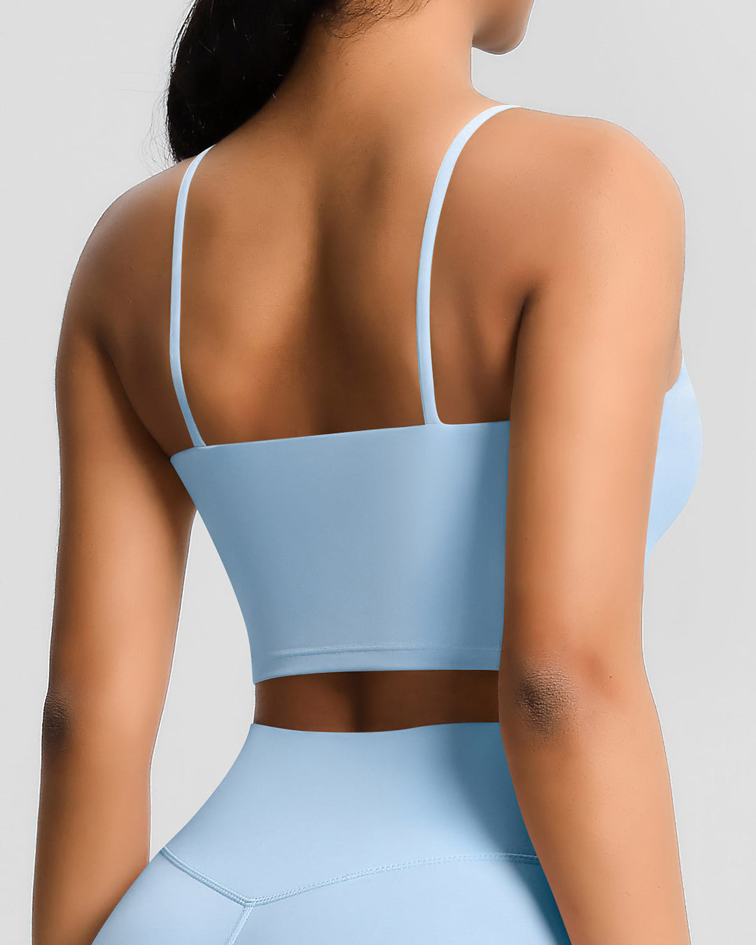Ava Crop Top - Sky Blue