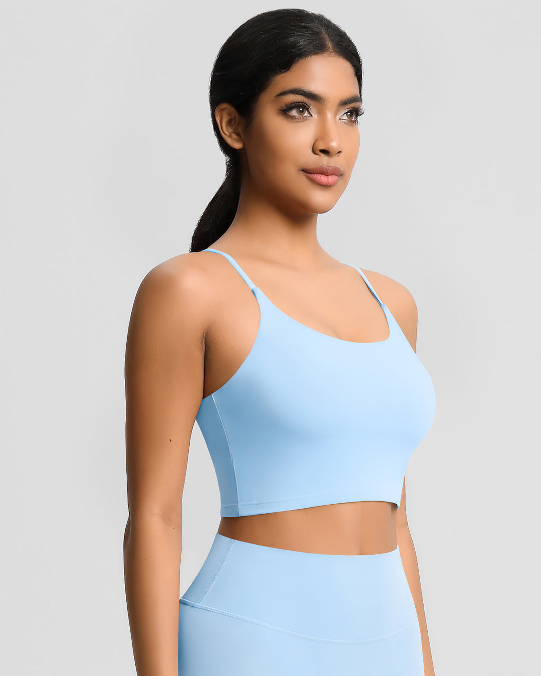 Ava Crop Top - Sky Blue