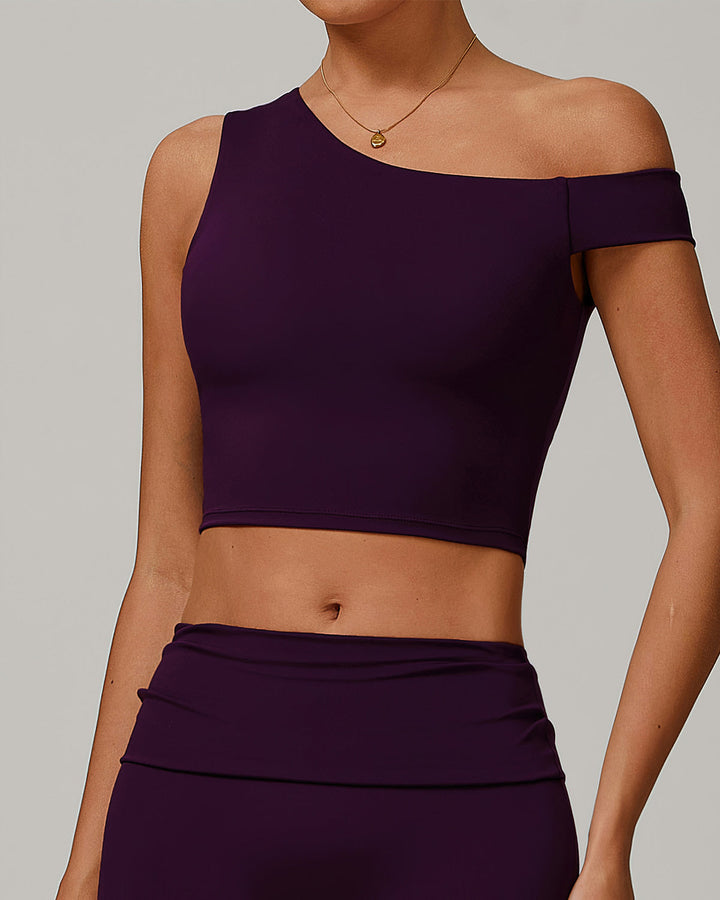 Demi Crop Top - Aubergine