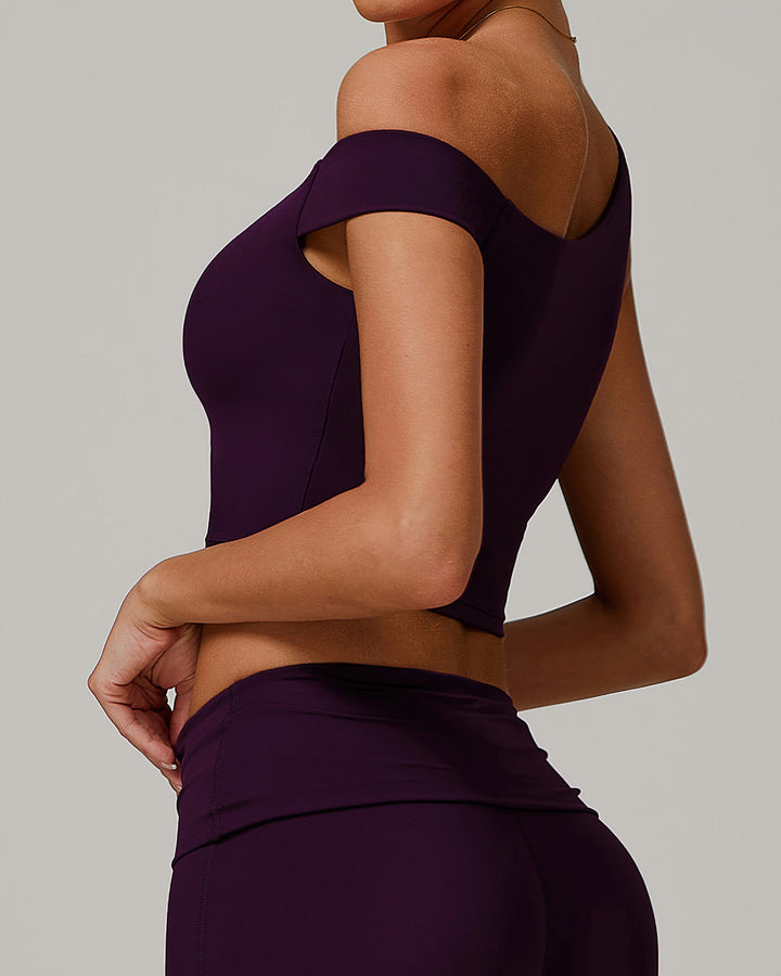 Demi Crop Top - Aubergine