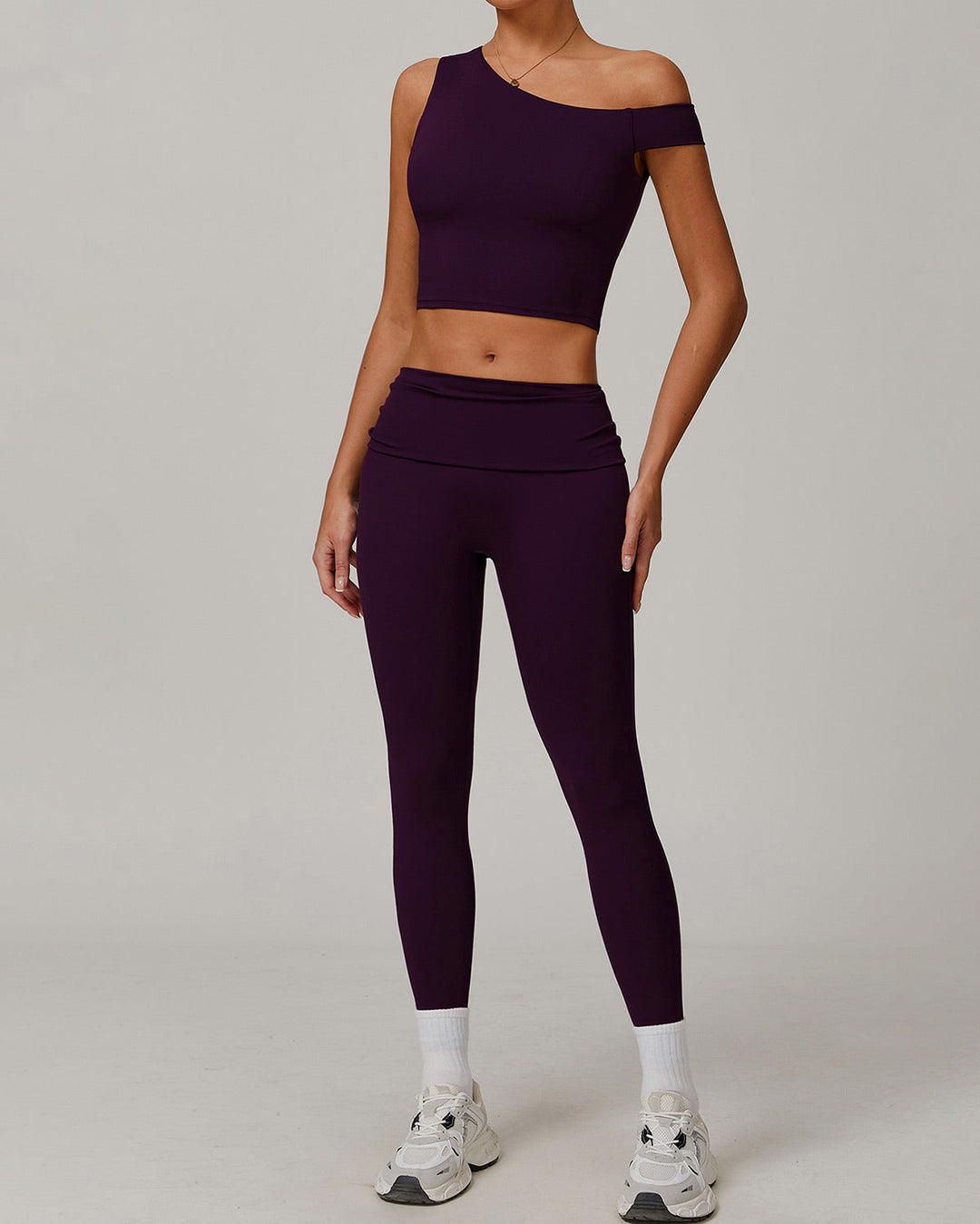 Demi Crop Top - Aubergine