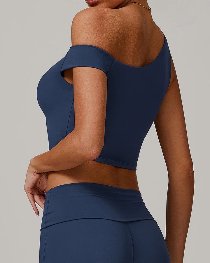 Demi Crop Top - Navy