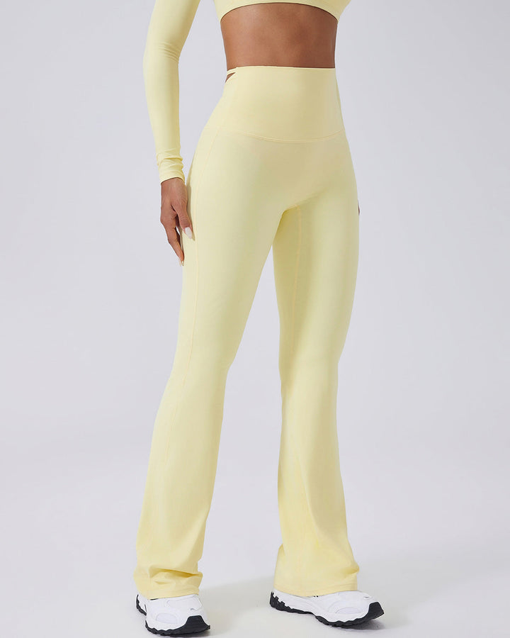Elise Flare Leggings - Yellow