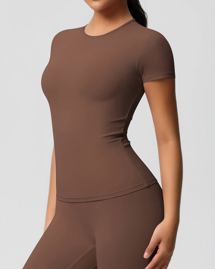 Gwen Active Top - Brown
