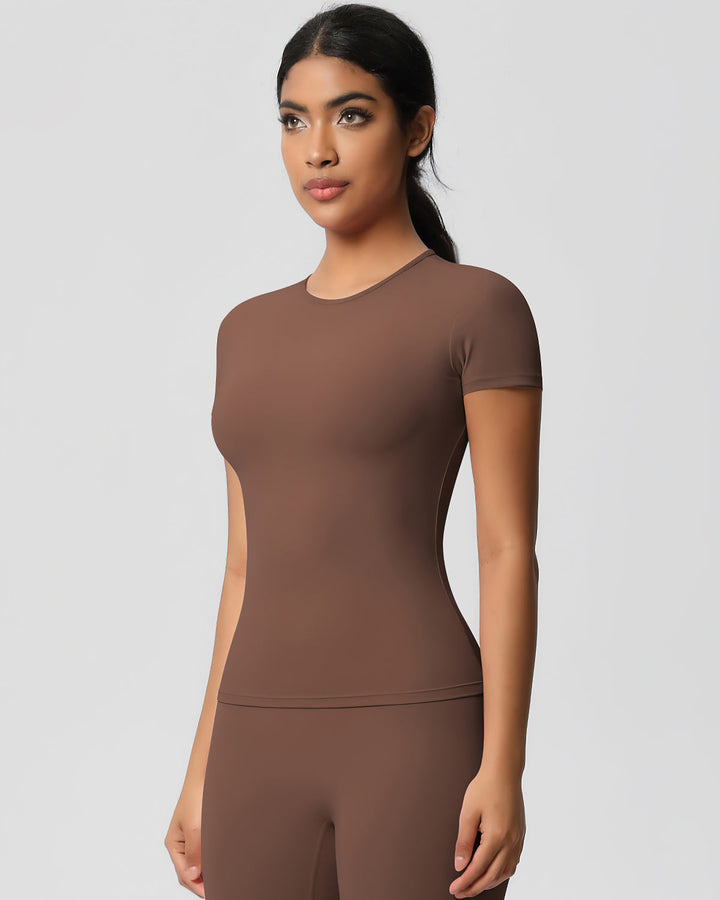 Gwen Active Top - Brown