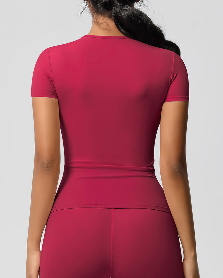 Gwen Active Top - Carmine