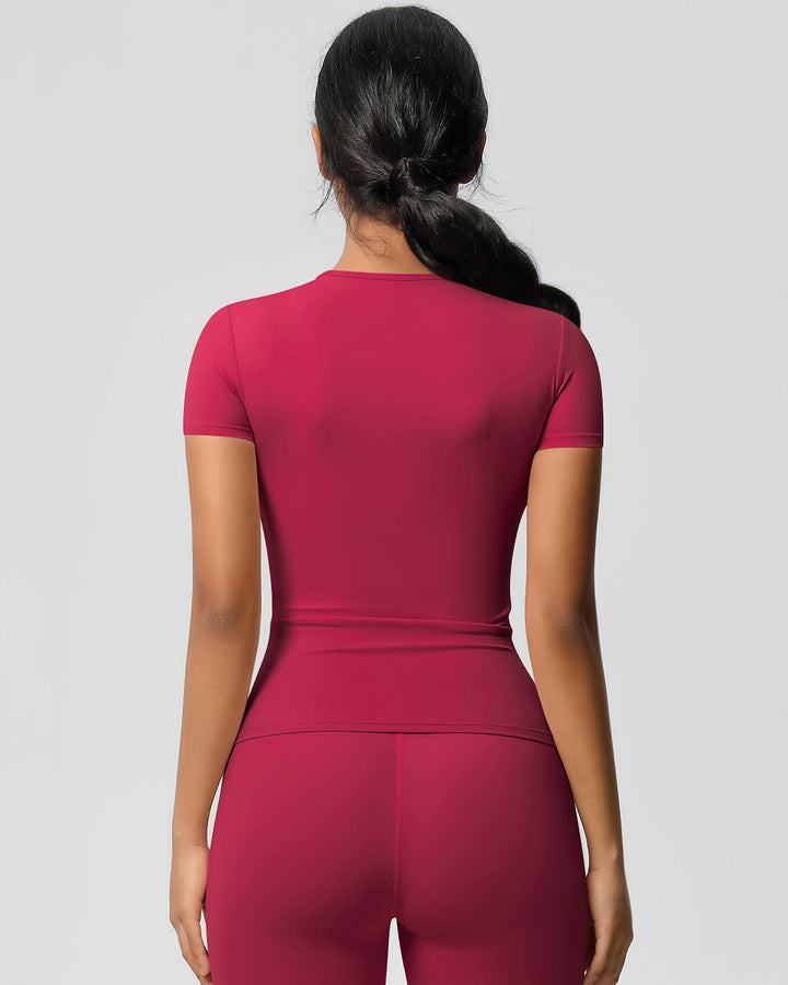 Gwen Active Top - Carmine