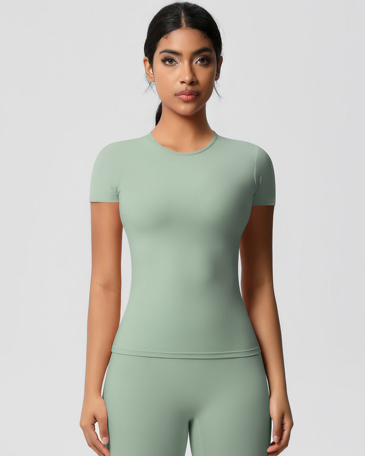 Gwen Active Top - Sage Green