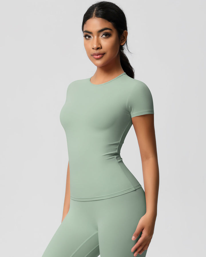 Gwen Active Top - Sage Green