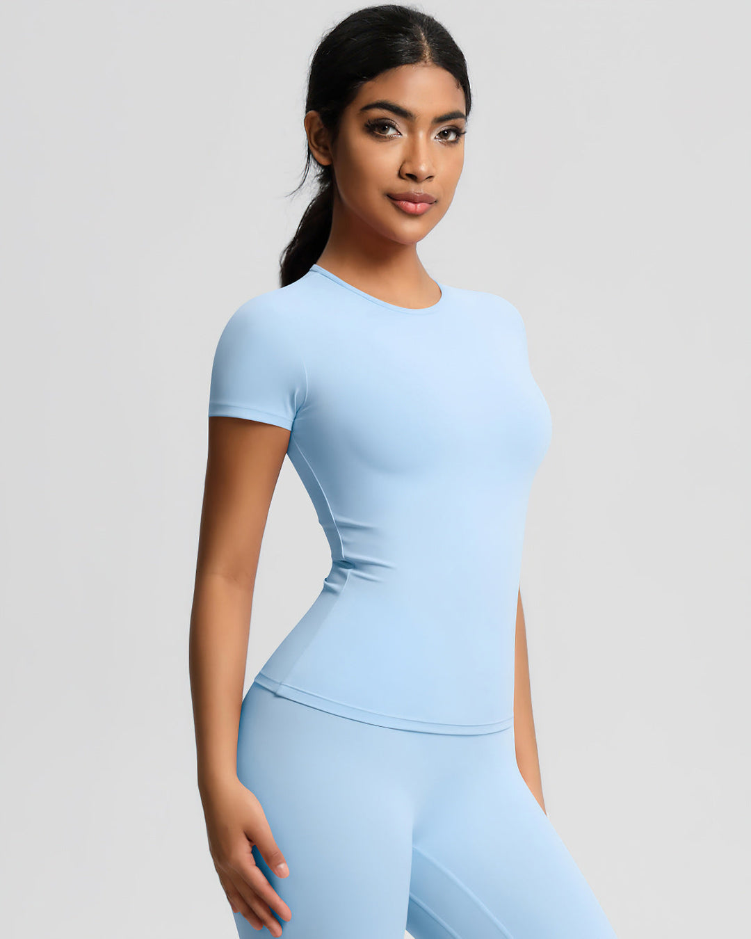 Gwen Active Top - Sky Blue