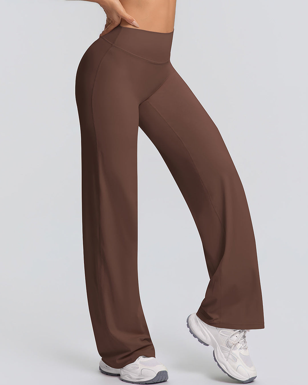 Gwen Flare Leggings - Brown