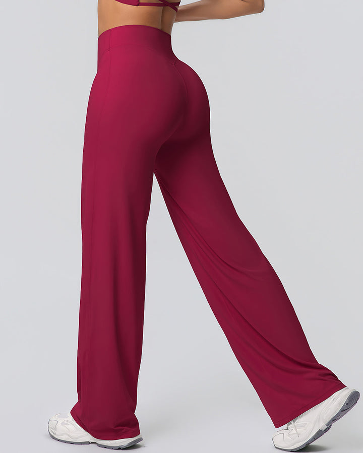 Gwen Flare Leggings - Carmine
