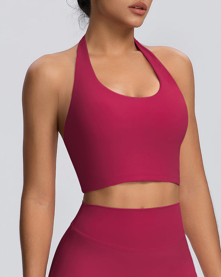 Gwen Halter Top - Carmine