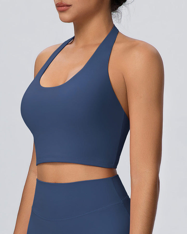Gwen Halter Top - Navy