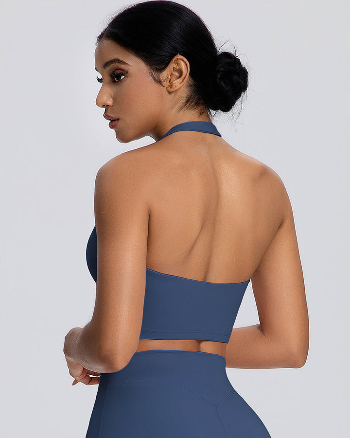 Gwen Halter Top - Navy