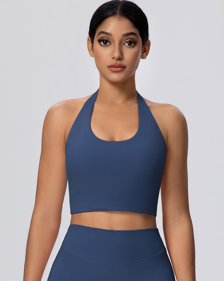 Gwen Halter Top - Navy