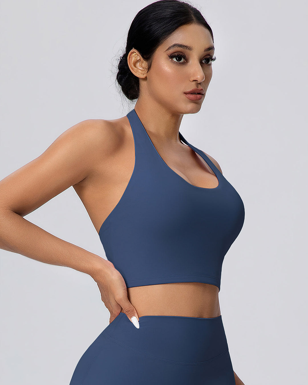 Gwen Halter Top - Navy