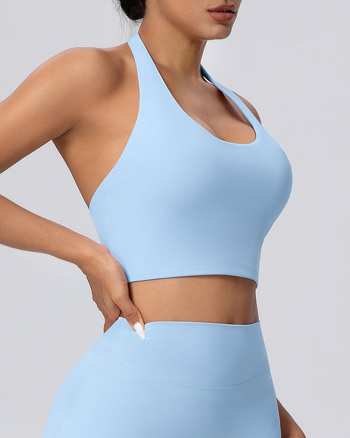 Gwen Halter Top - Sky Blue