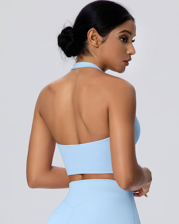 Gwen Halter Top - Sky Blue