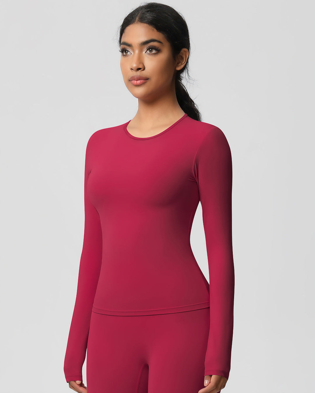 Gwen Long Sleeve - Carmine