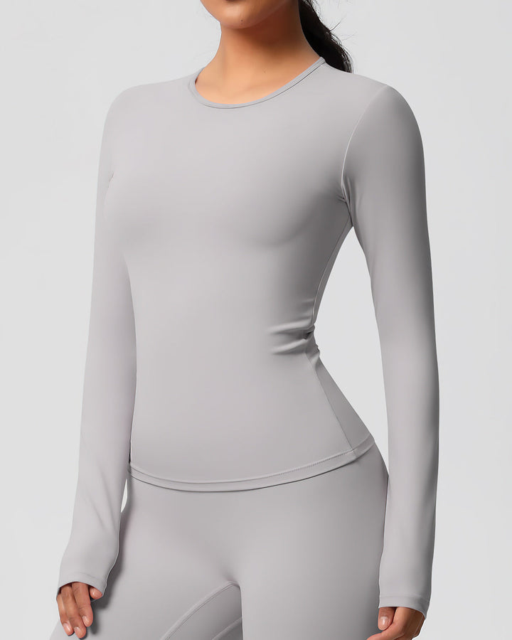 Gwen Long Sleeve - Light Grey