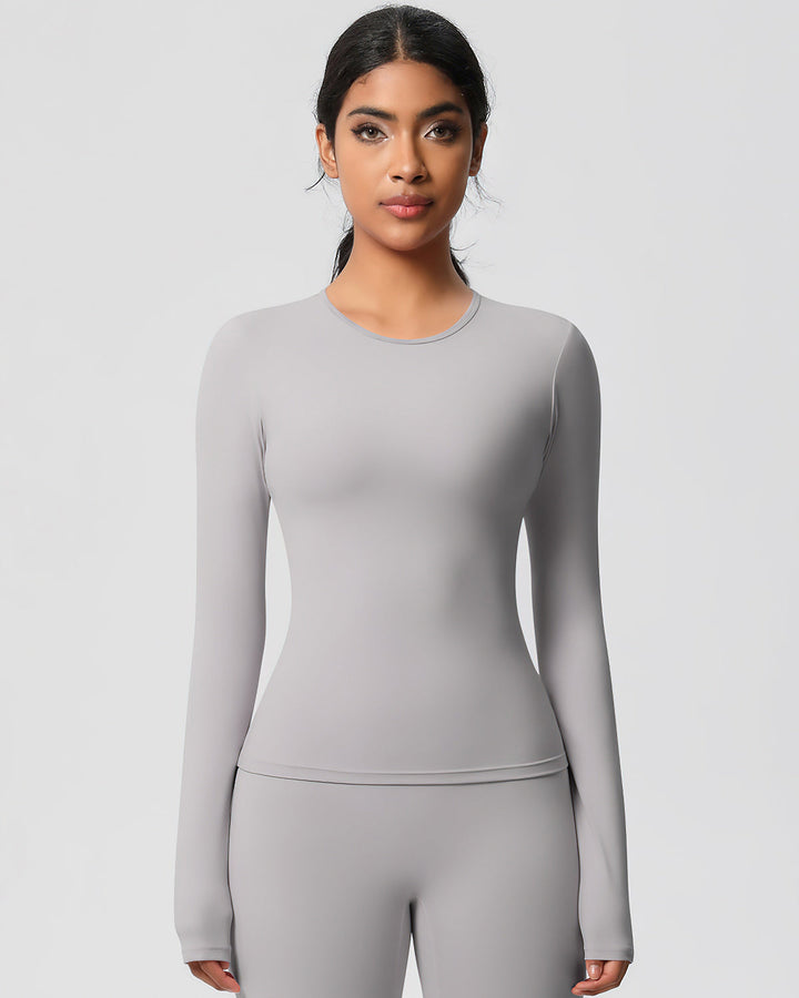 Gwen Long Sleeve - Light Grey