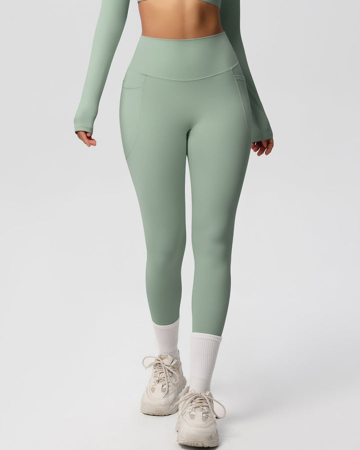 Gwen Pocket Leggings - Sage Green