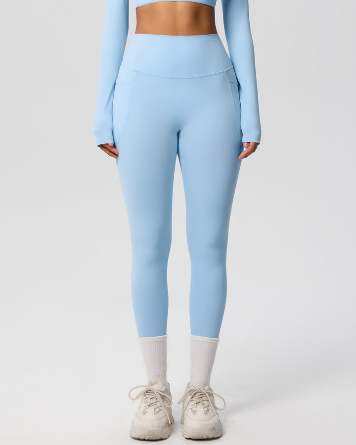 Gwen Pocket Leggings - Sky Blue