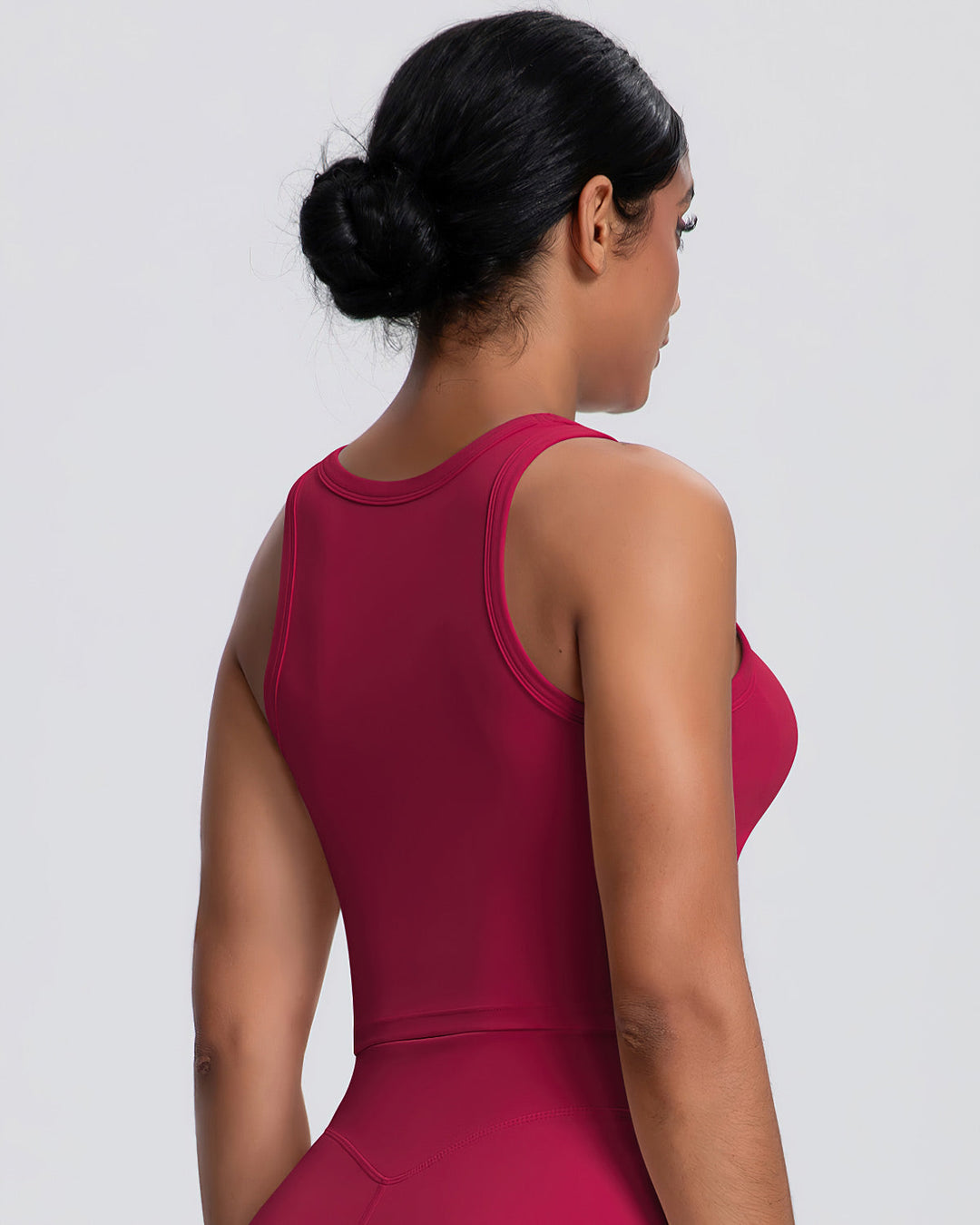 Gwen Racerback Top - Carmine