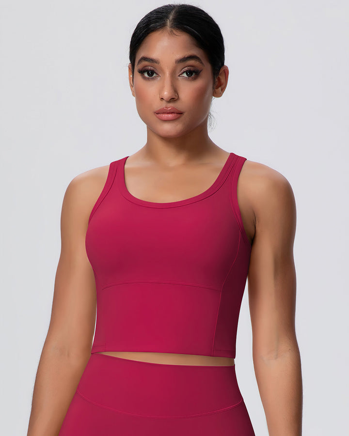 Gwen Racerback Top - Carmine