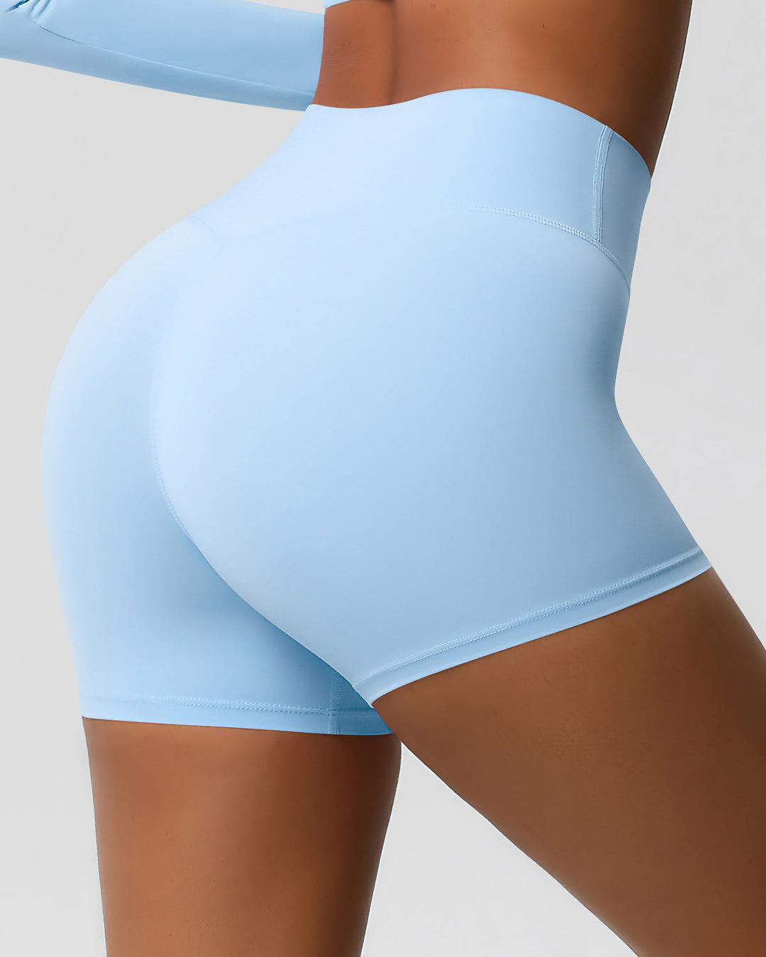 Gwen Seamless Shorts - Sky Blue