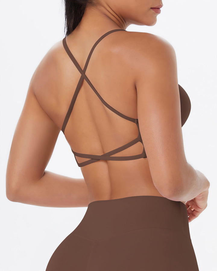 Gwen Sports Bra - Brown