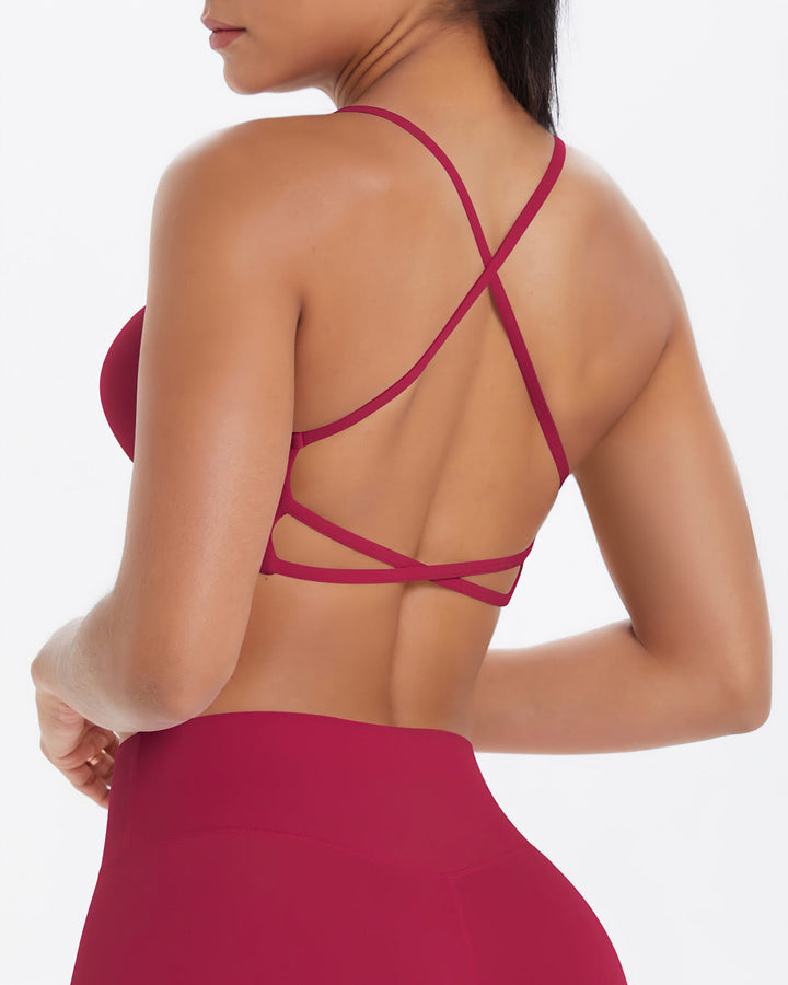 Gwen Sports Bra - Carmine