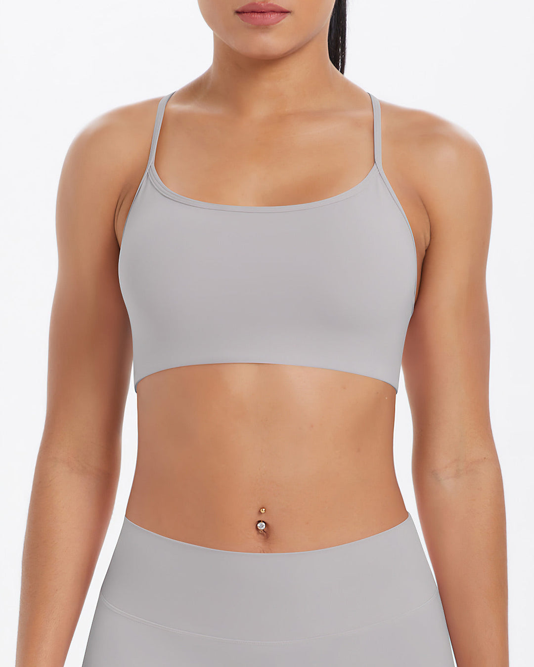 Gwen Sports Bra - Light Grey