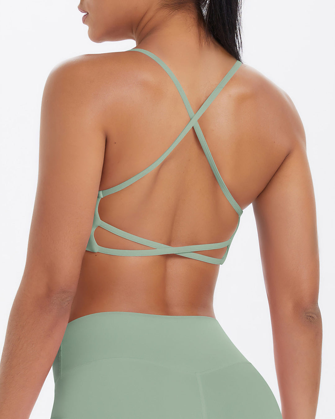 Gwen Sports Bra - Sage Green