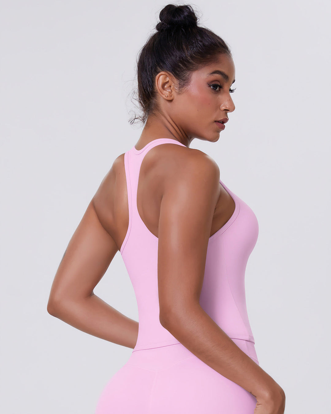 Gwen T-Back Top - Pink