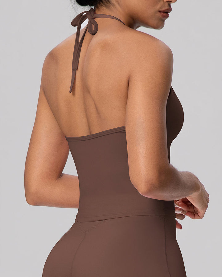 Gwen Tank Top - Brown