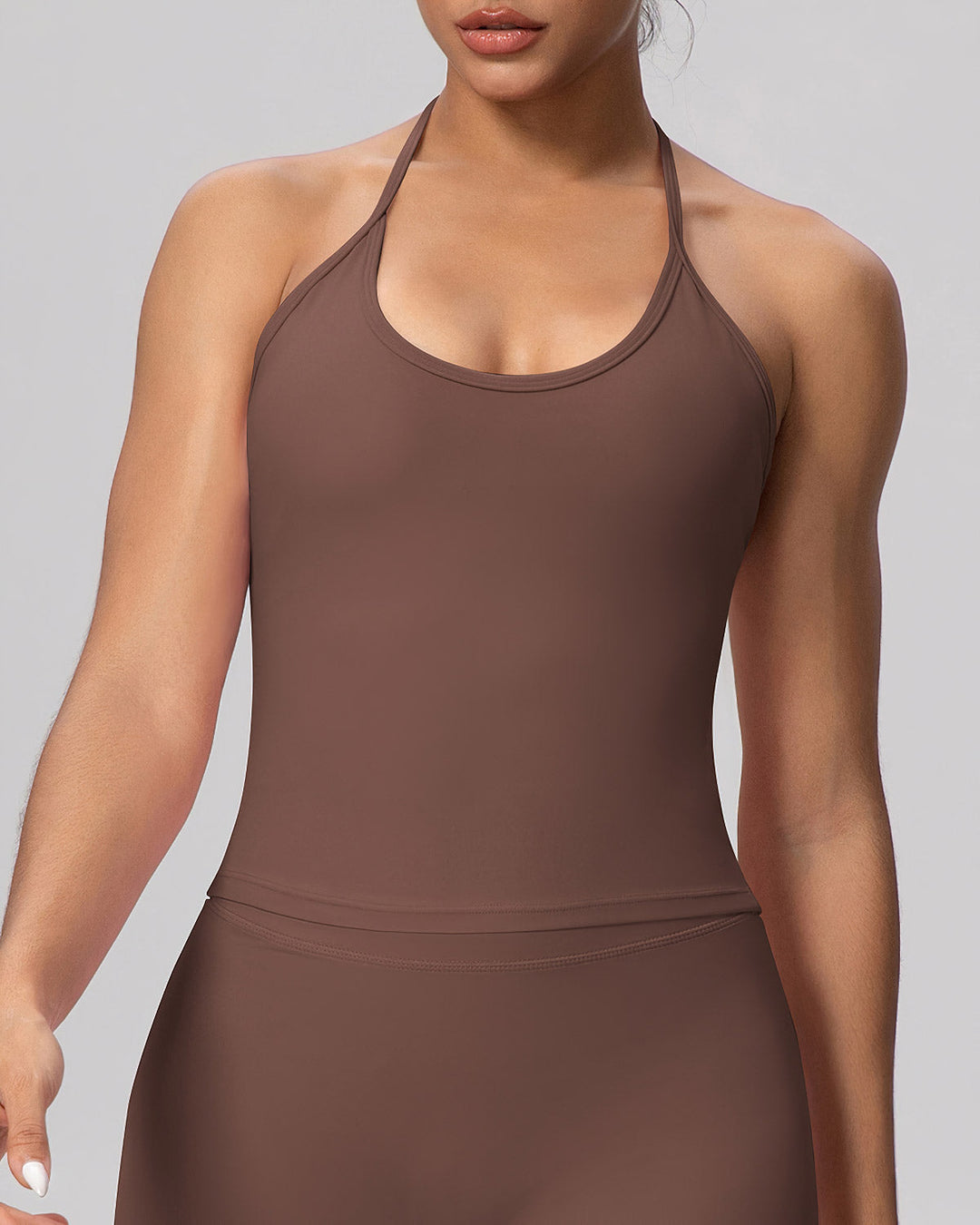 Gwen Tank Top - Brown