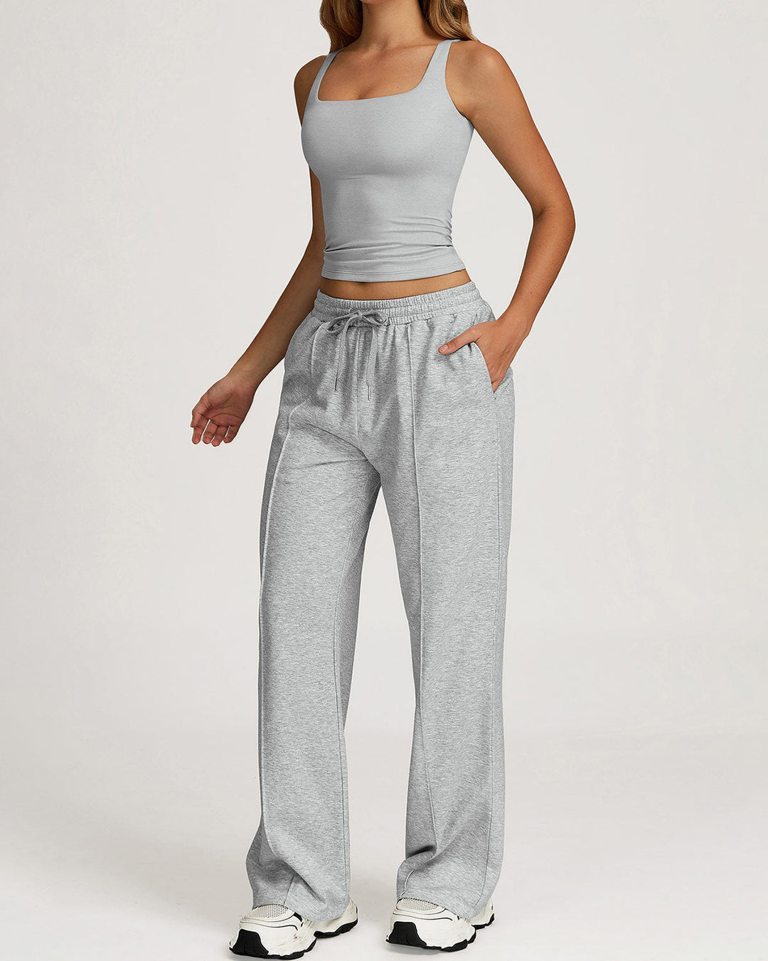 Harlow Crop Top - Grey